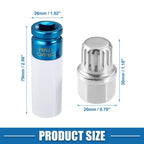 Set of 4 Wheel Screw Lock Lug Nuts for BMW (13/16Pt)