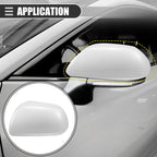 Left Side Mirror Cover Cap for Toyota Highlander (2009–2014) ABS White