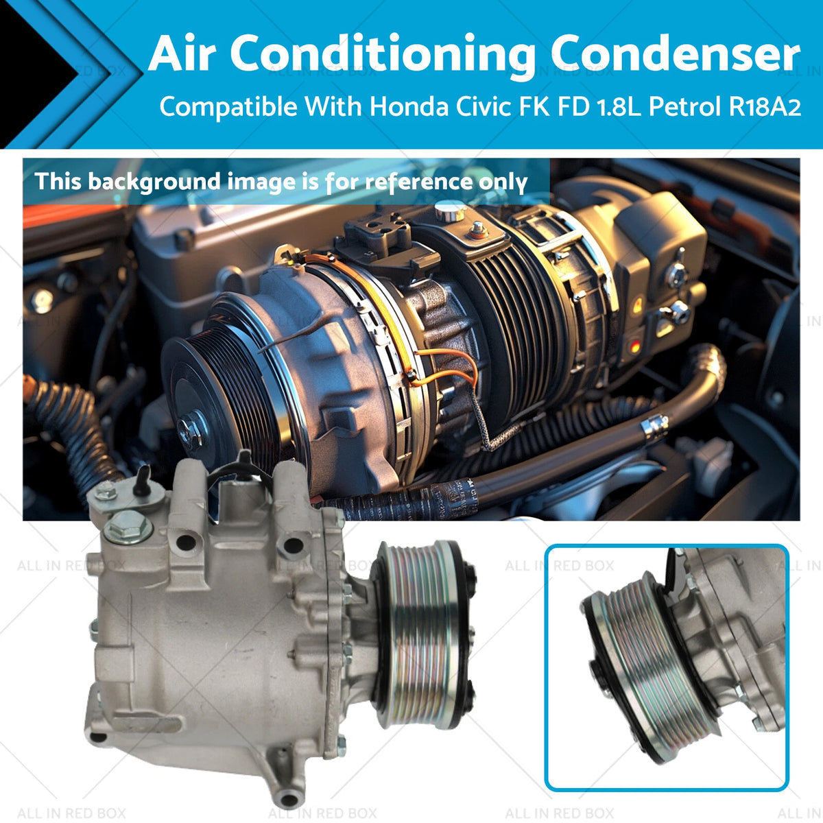 AC Compressor for Honda Civic FK FD 1.8L Petrol R18A2 (2009–2011)