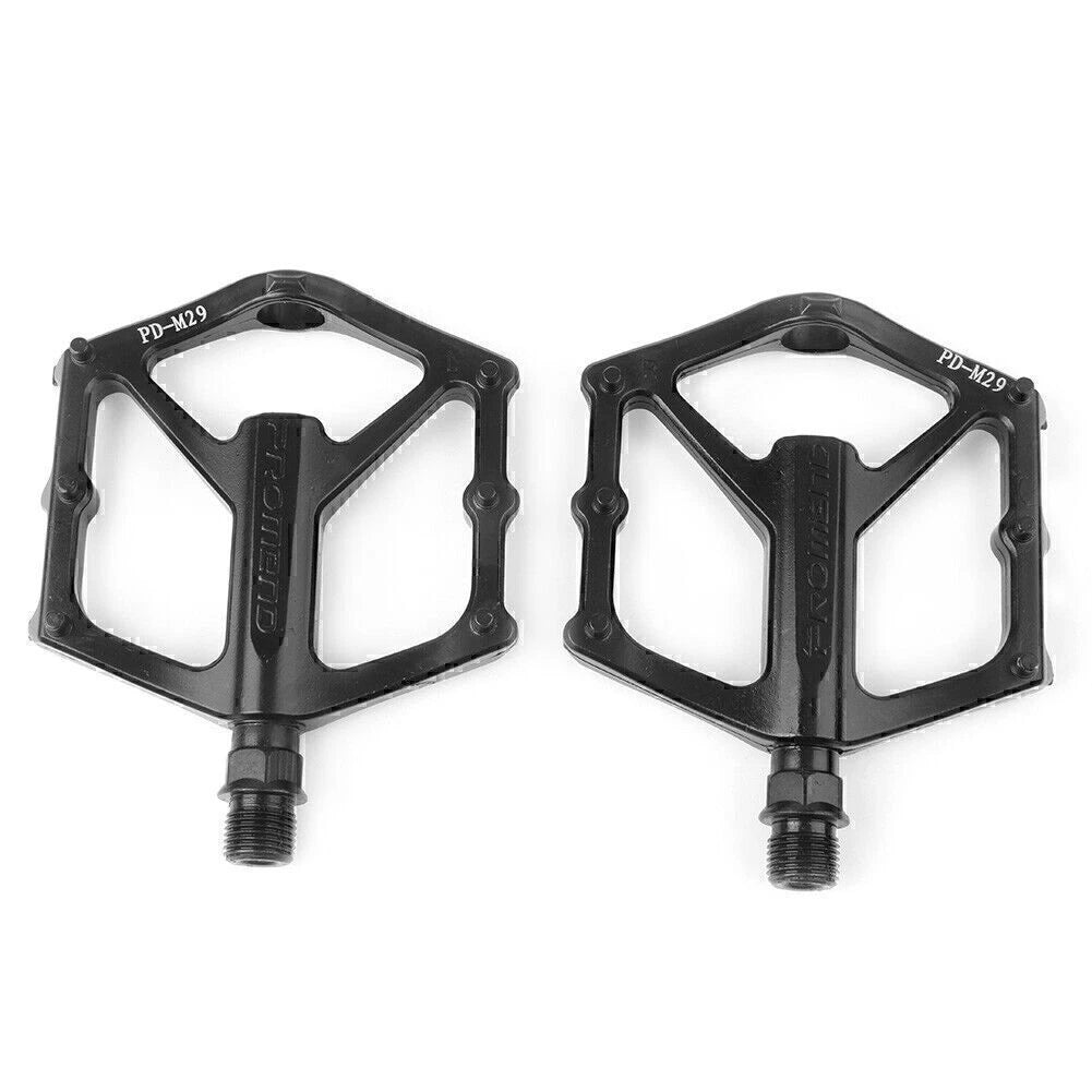 2X Aluminum Flat Platform Pedals for Mountain Bike (DU Bearing)