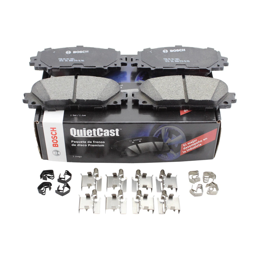 Bosch QuietCast Front Ceramic Brake Pads & Hardware for CT200h (2011–2017)