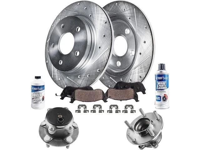 Rear Brake Pad, Rotor & Wheel Hub Kit for Mazda 3 (2014–2018) JP679CM