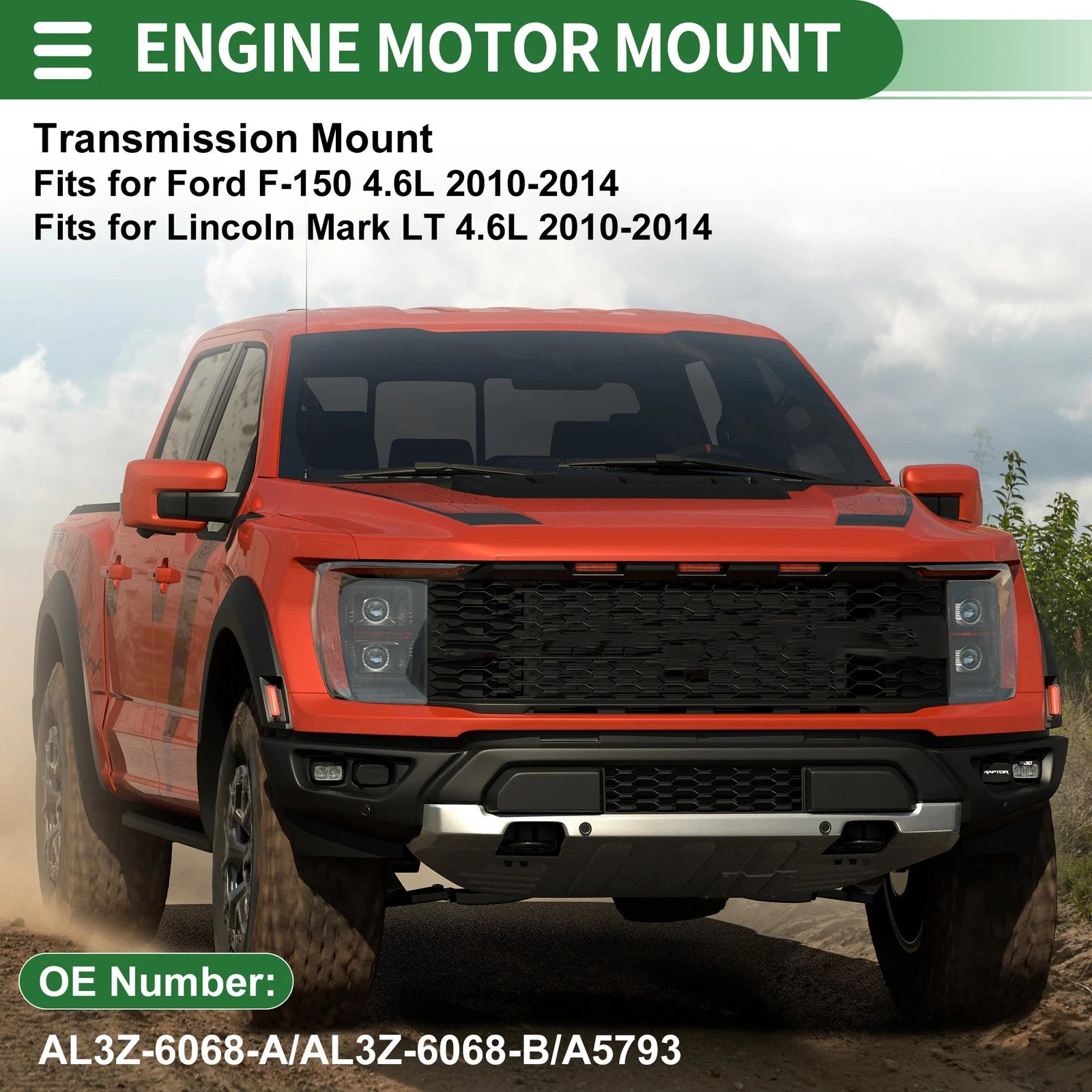 Engine Motor Mount & Transmission Mount for Ford F-150 4.6L (2010–2014)