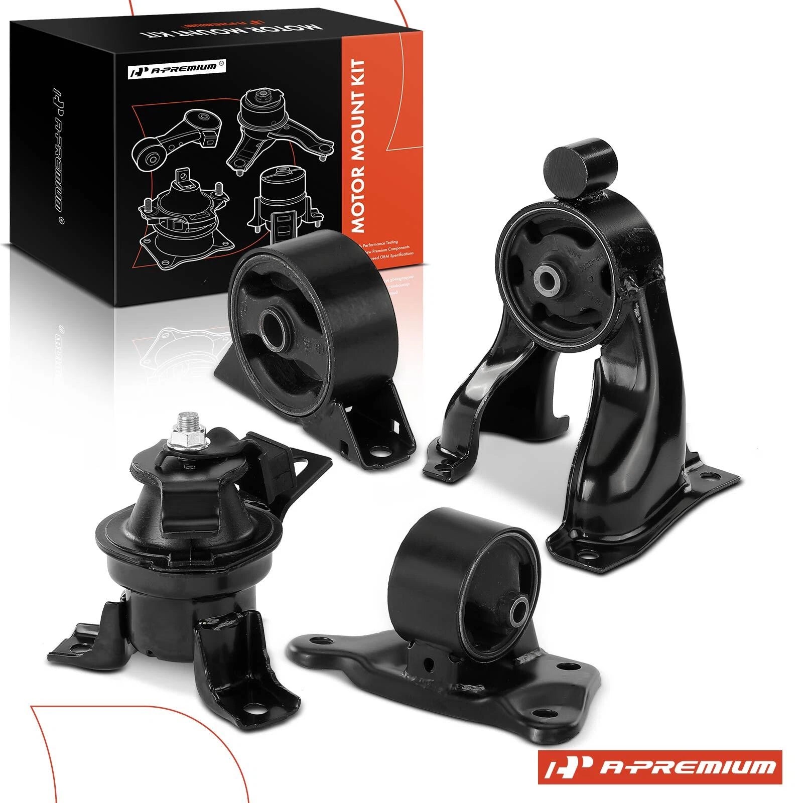 Set of 4 Engine Motor & Transmission Mounts for Mitsubishi Outlander (2003–2005)
