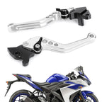 Set of 2 Brake Clutch Levers for Yamaha YZF-R15 (2008–2014) Silver T9