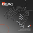 6X Spark Plug Wire Set for Chevrolet Impala Malibu (2006-2009)