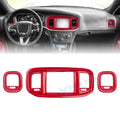 Red Carbon Style Dash Air Vent Outlet Cover for Dodge Charger (2015–2023)