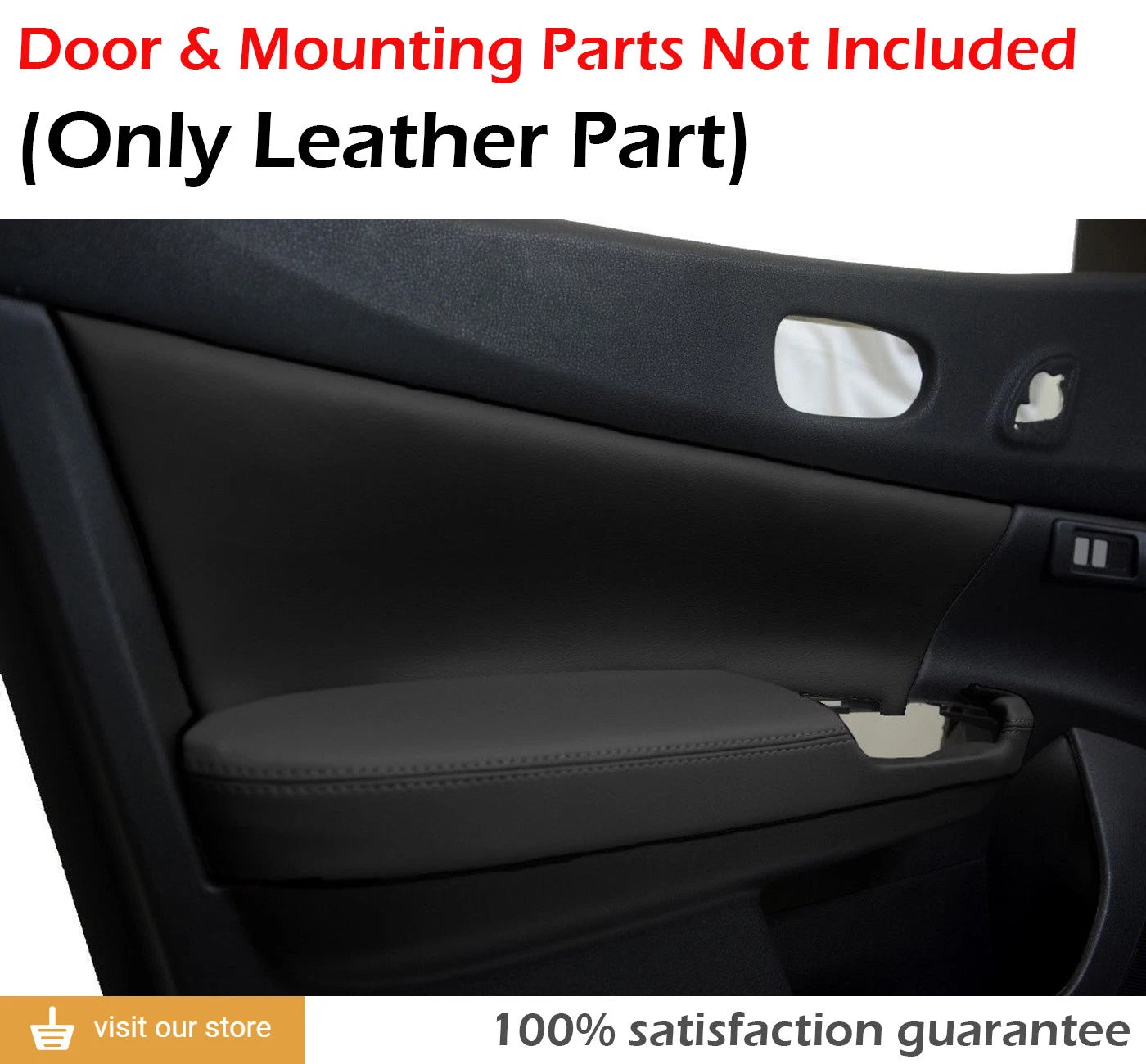 Leather Synthetic Door Panel Armrest Cover for Nissan Maxima (2009–2014)