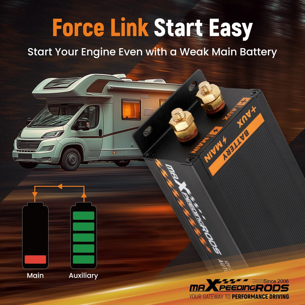 Dual Battery Isolator System 300A for Car