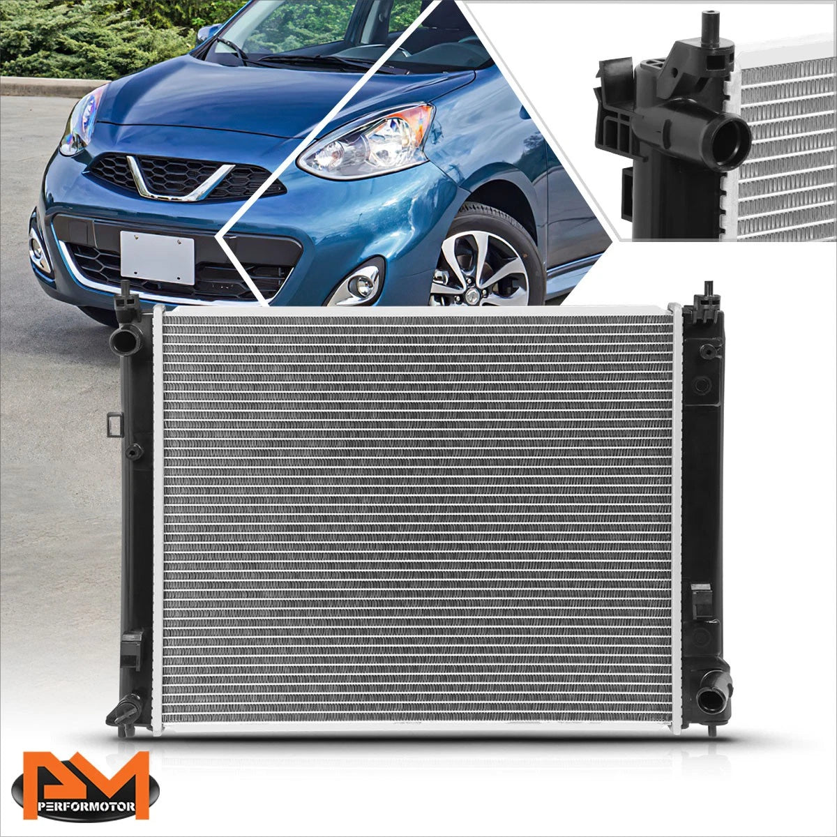 Aluminum Core Radiator for Nissan March/Versa (2012–2019) DPI-13303