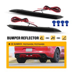 2X Smoked Red LED Rear Bumper Reflector Lights for Ford Mustang (2015–2017)