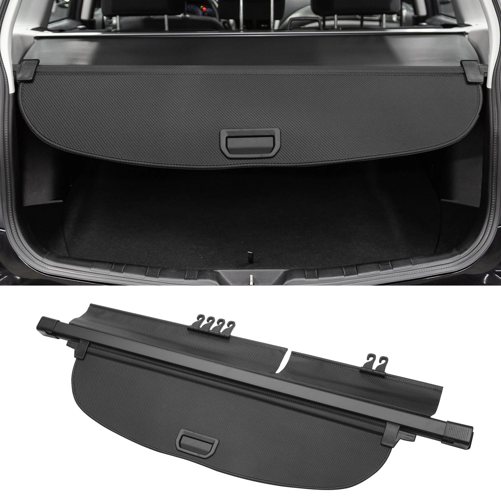 Retractable Cargo Cover for Honda CR-V (2017–2022) 636939493516 Black Carbon Fiber