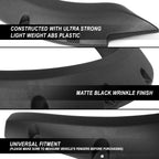 Set of 4 Matte Pocket-Riveted Wheel Fender Flares for Ram Truck (2010–2018)