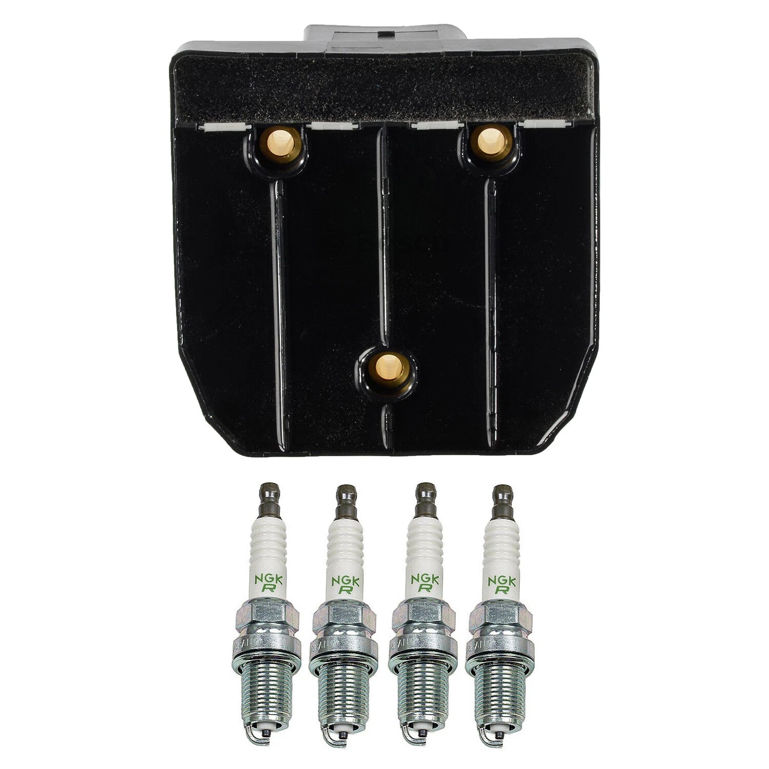 Set of 4 Bosch Ignition Coils & NGK V-Power Spark Plugs for A4 318i MR2 Golf Jetta (L4)