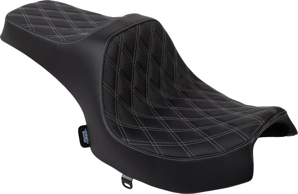 Predator III Seat for Drag Specialties (Vinyl, Double Diamond, Silver)