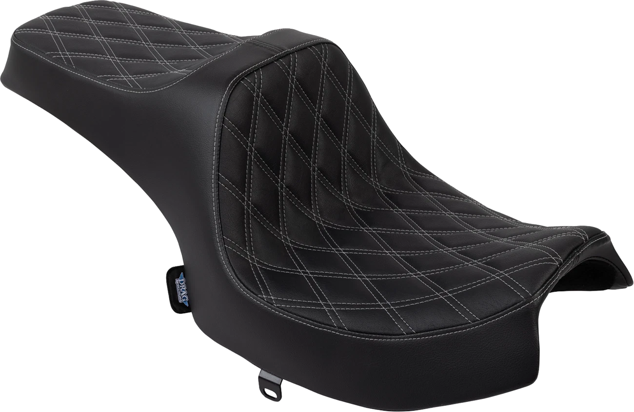 Predator III Seat for Drag Specialties (Vinyl, Double Diamond, Silver)