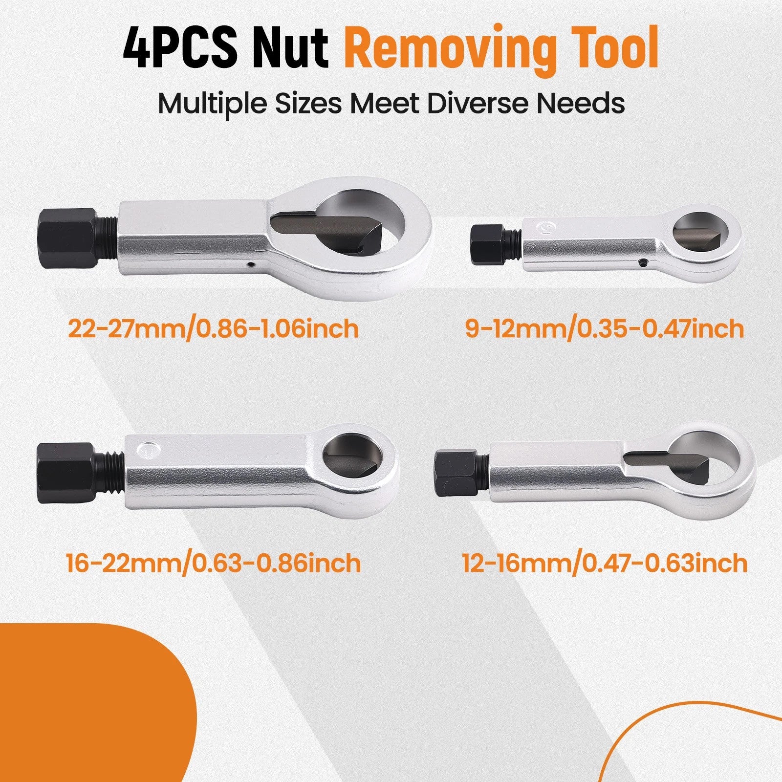 Durable Steel Nut Splitter Kit for Universal (9–27mm) (2024–2024)