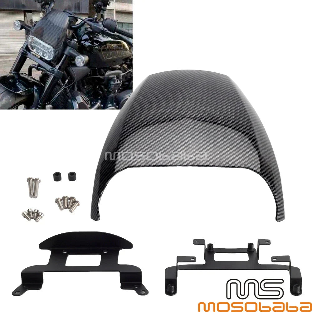 Carbon Headlight Fairing Spoiler Bracket for Harley Sportster S (2021-2023)