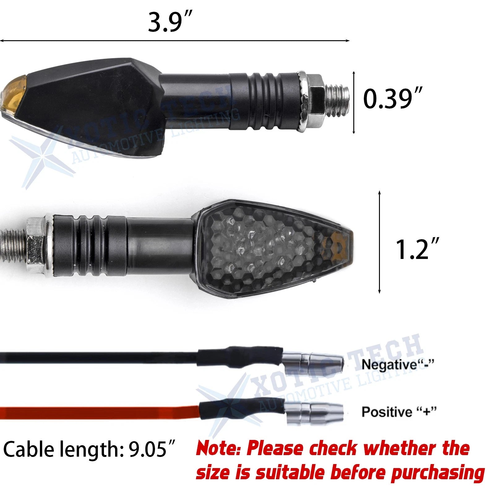 Sequential Smoked Turn Signal Light Strip for Motorcycle (Year-Year)
