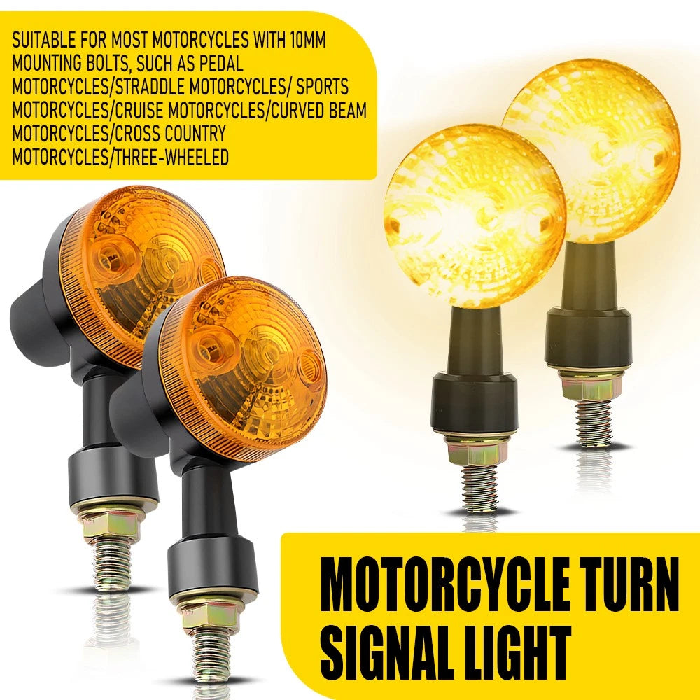 LED Amber Turn Signal Lights for Honda Yamaha (Motorcycle)