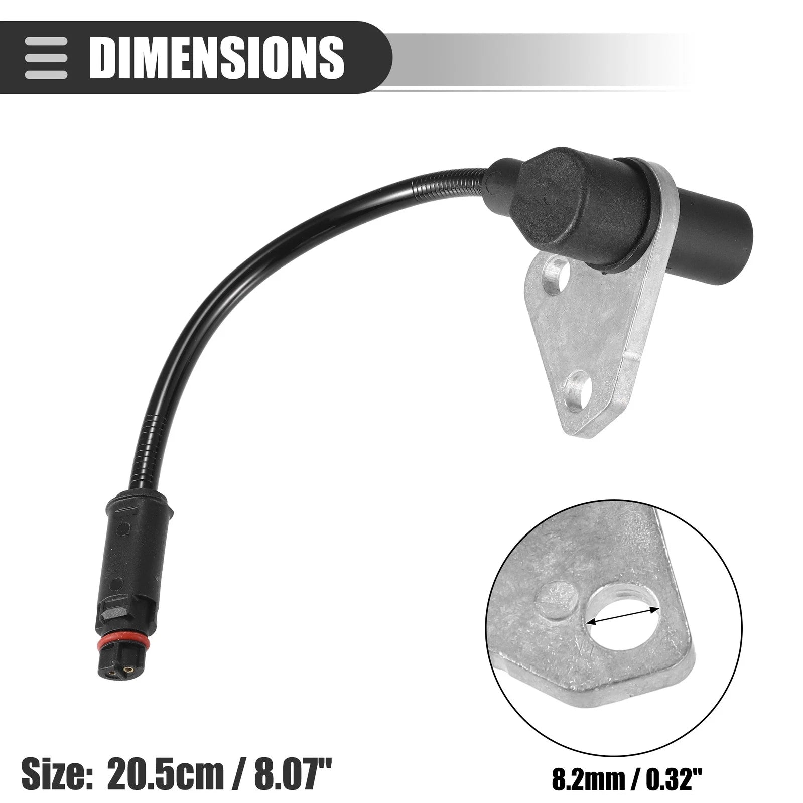 Front Left ABS Wheel Speed Sensor for Mercedes-Benz (1990–1994) 1295400817