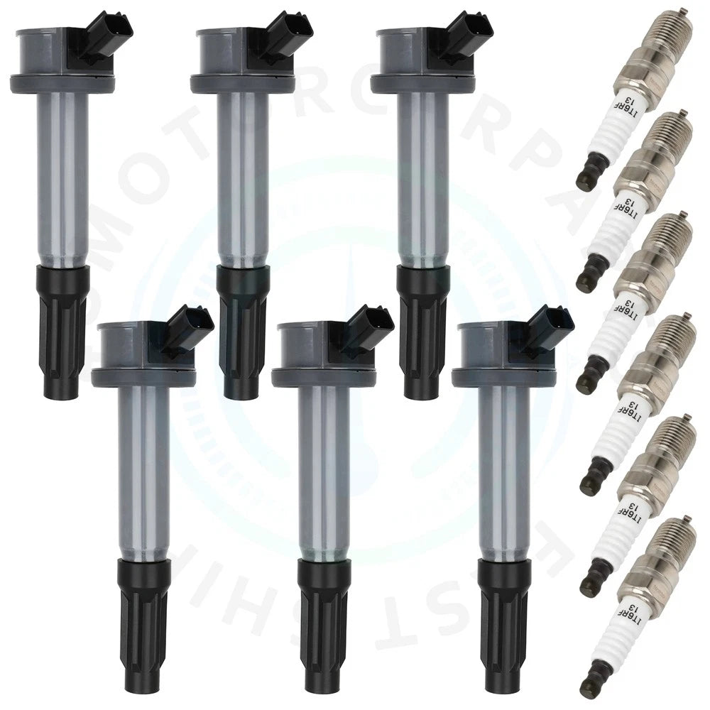 6X Ignition Coils & Spark Plugs for Ford Escape (2009–2012) Mercury Milan (2006–2011)