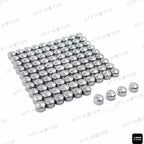 100 Piece Chrome Allen Socket Bolt Cap Dress Kit for Harley (Misc)