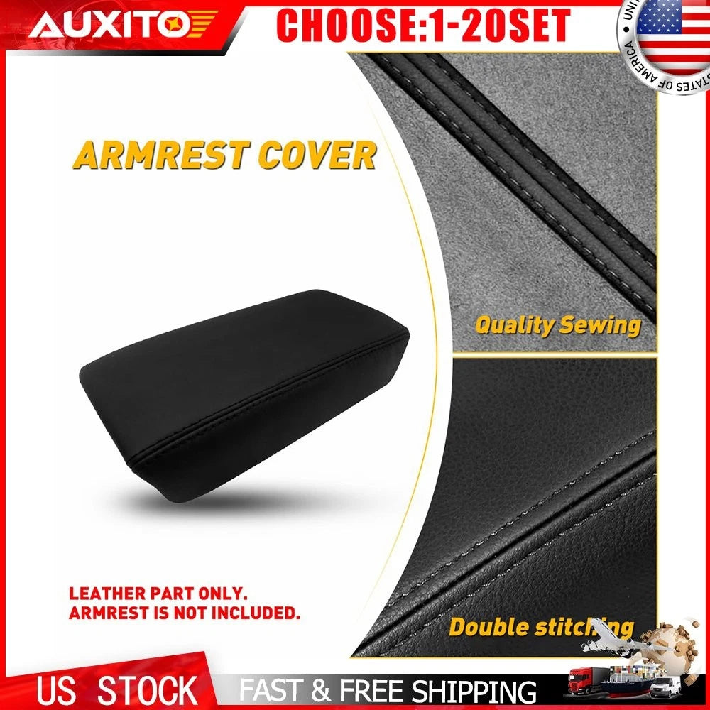 Center Console Cover Armrest Lid for Acura TSX (2009–2014) Black Leather