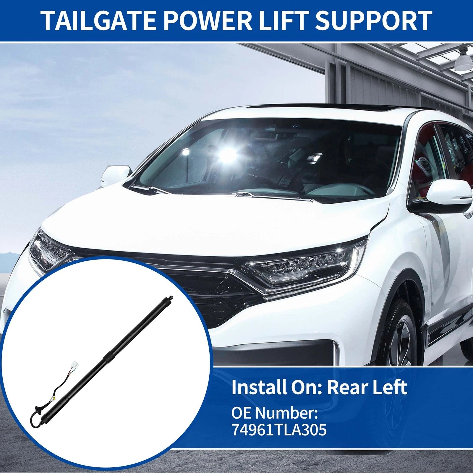 Rear LH Tailgate Power Lift Support for Honda CR-V (2017–2021) No.74961TLA305