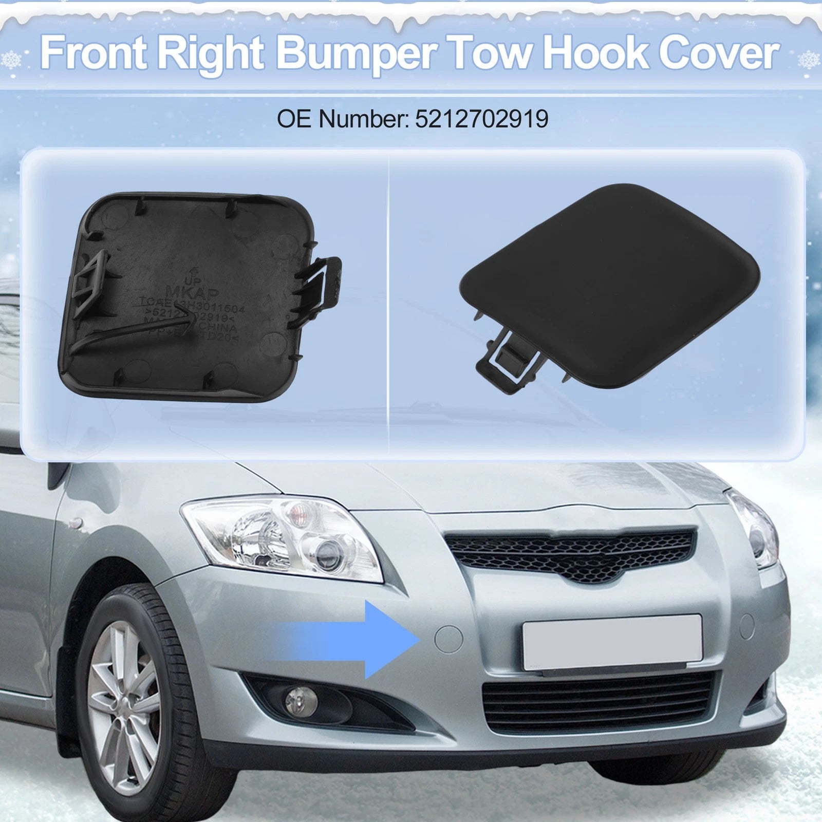 Tow Hook Cover Cap for Toyota Highlander (2001–2003)