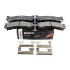Set of 4 Bosch QuietCast Ceramic Slotted Brake Pads for Cadillac Chevrolet GMC Hummer