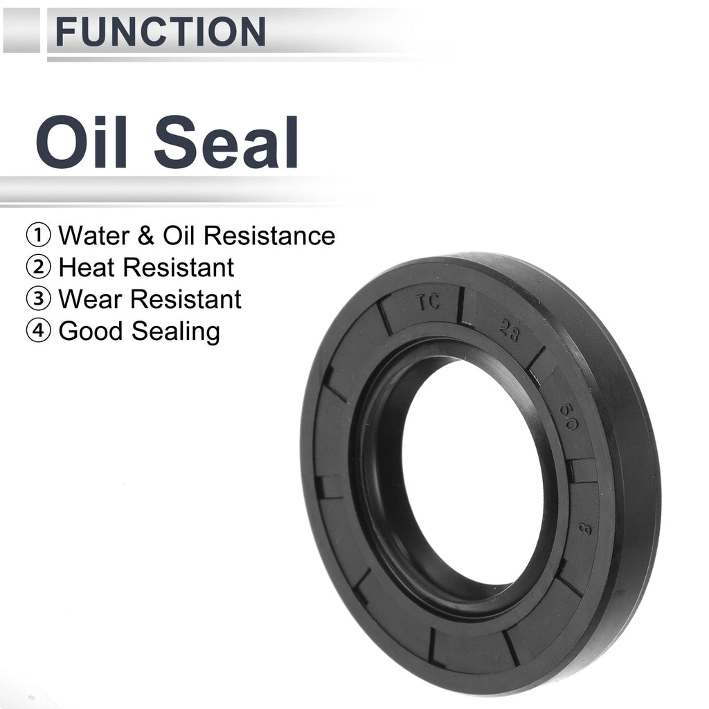 Set of 5 Oil Seal Rotary Shaft Seal TC Ring 28x50x8mm Nitrile Rubber