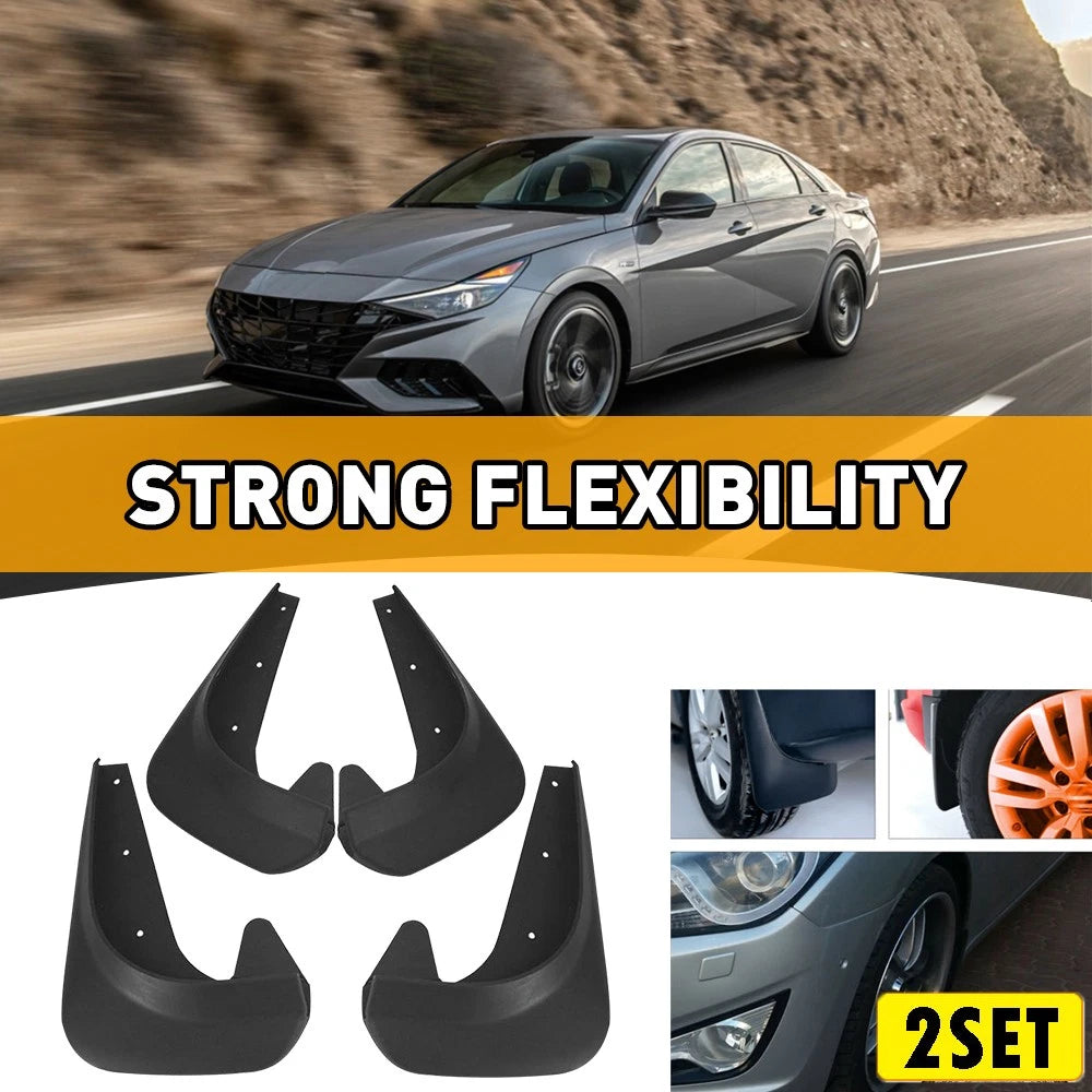 8PC Mud Splash Guards for Universal Cars - Front & Rear Fender EXV