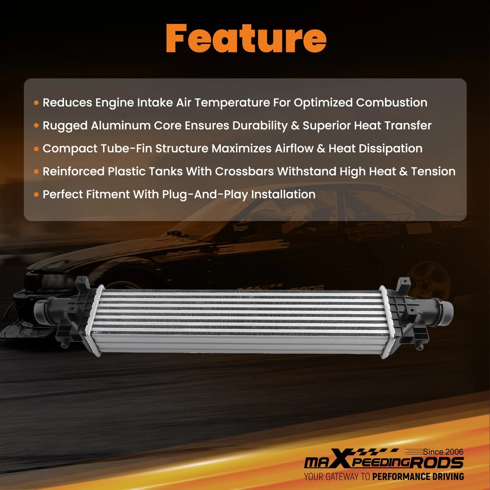 Intercooler Turbo Cooler for Chevrolet Trax (2015–2019) & Buick Encore (2013–2021)