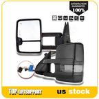 Power LED Smoke Towing Mirrors for Silverado Sierra (2014–2023)