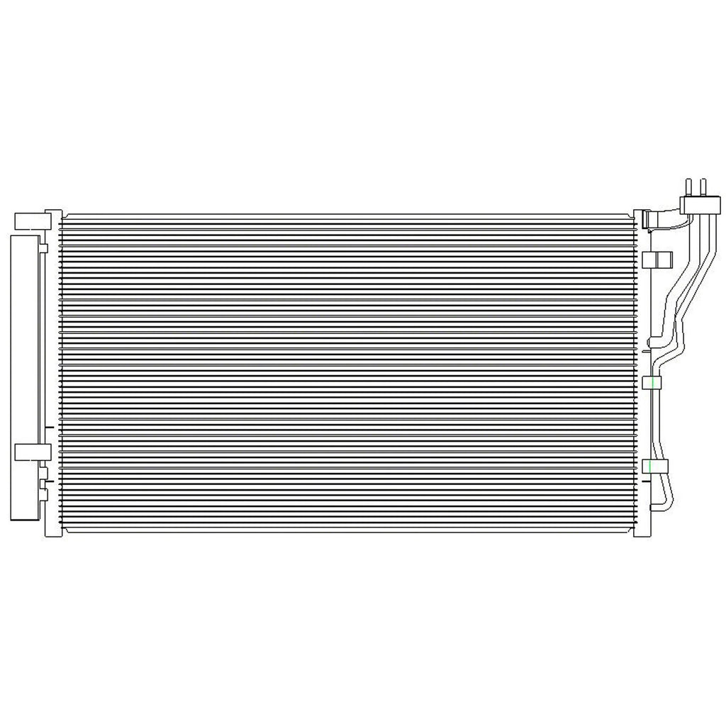 Replacement A/C Condenser Repair Part For 2014-2016 Kia Cadenza