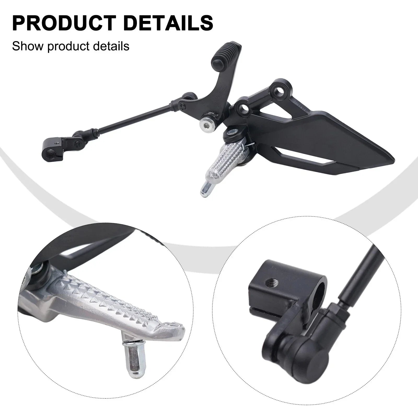Left Foot Peg Bracket Brake Pedal High Temp Paint for Kawasaki EX 250R