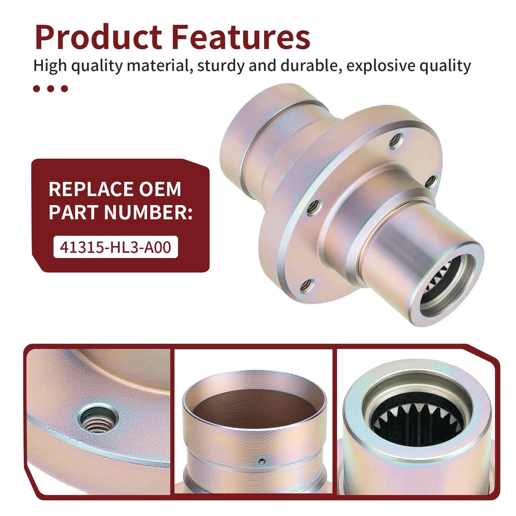 Rear Drive Shaft Differential Coupler for Honda Pioneer 700 (2014–2024) 41315-HL3-A00
