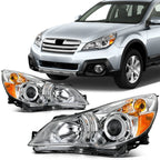 2X Headlights for Subaru Legacy Outback (2010–2014) Chrome