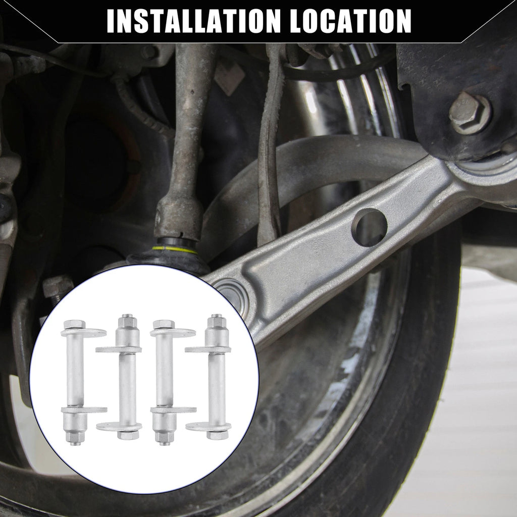 Set of 4 Lower Control Cam Plate Toe Adjust Bolts for Toyota 4Runner (1995–2004)