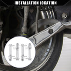 Set of 4 Lower Control Cam Plate Toe Adjust Bolts for Toyota 4Runner (1995–2004)