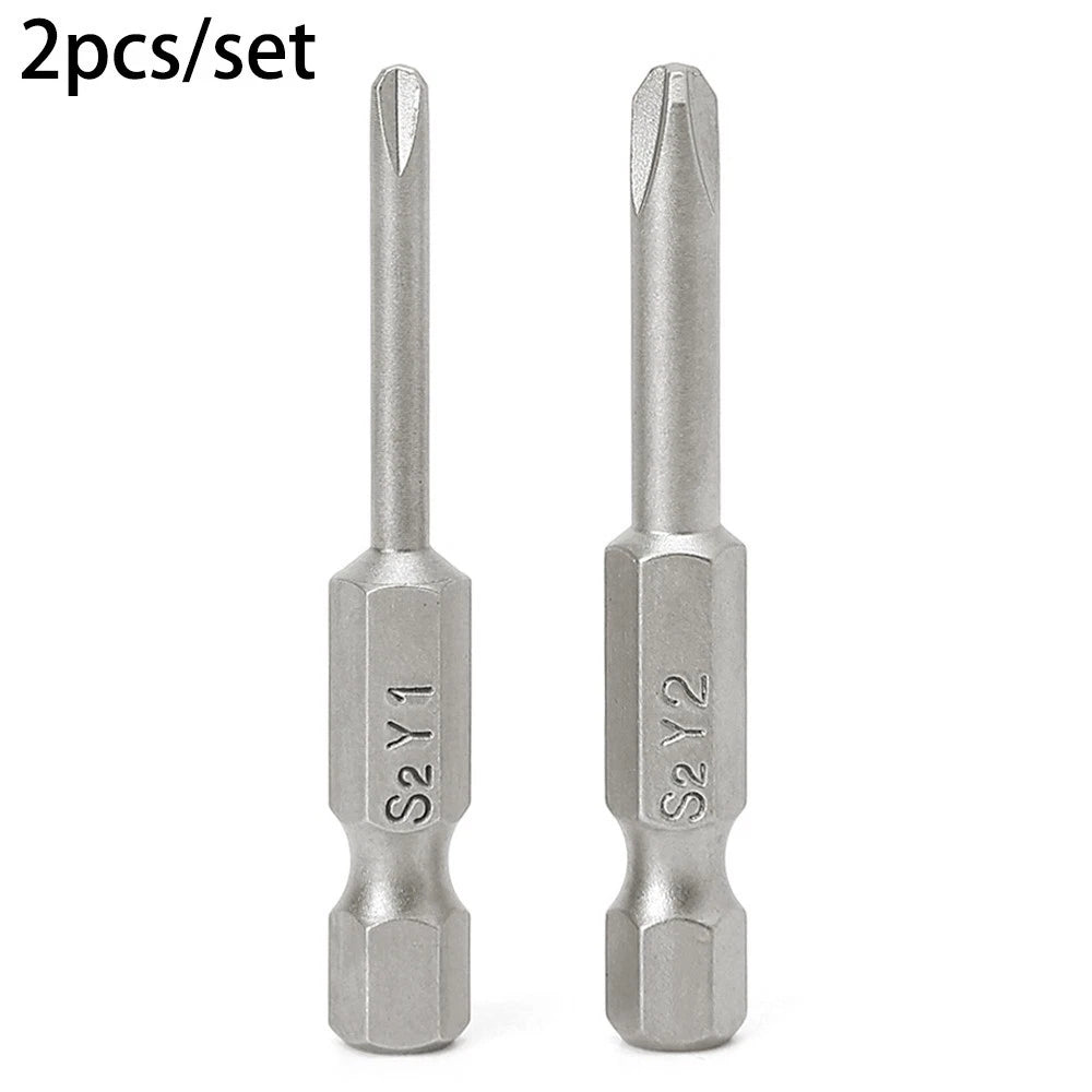 2X 50mm Screwdriver Bits 1/4" Hex Shank for Automotive Tools
