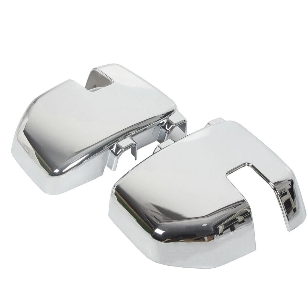 Chrome Mirror Covers with Turn Signal for Ford F250 F350 F450 Super Duty (2017–2022)