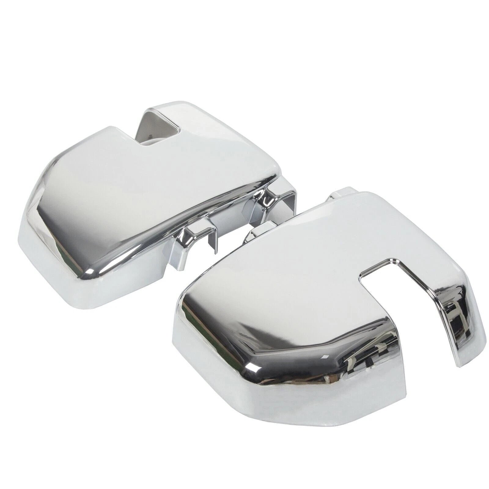 Chrome Mirror Covers with Turn Signal for Ford F250 F350 F450 Super Duty (2017–2022)