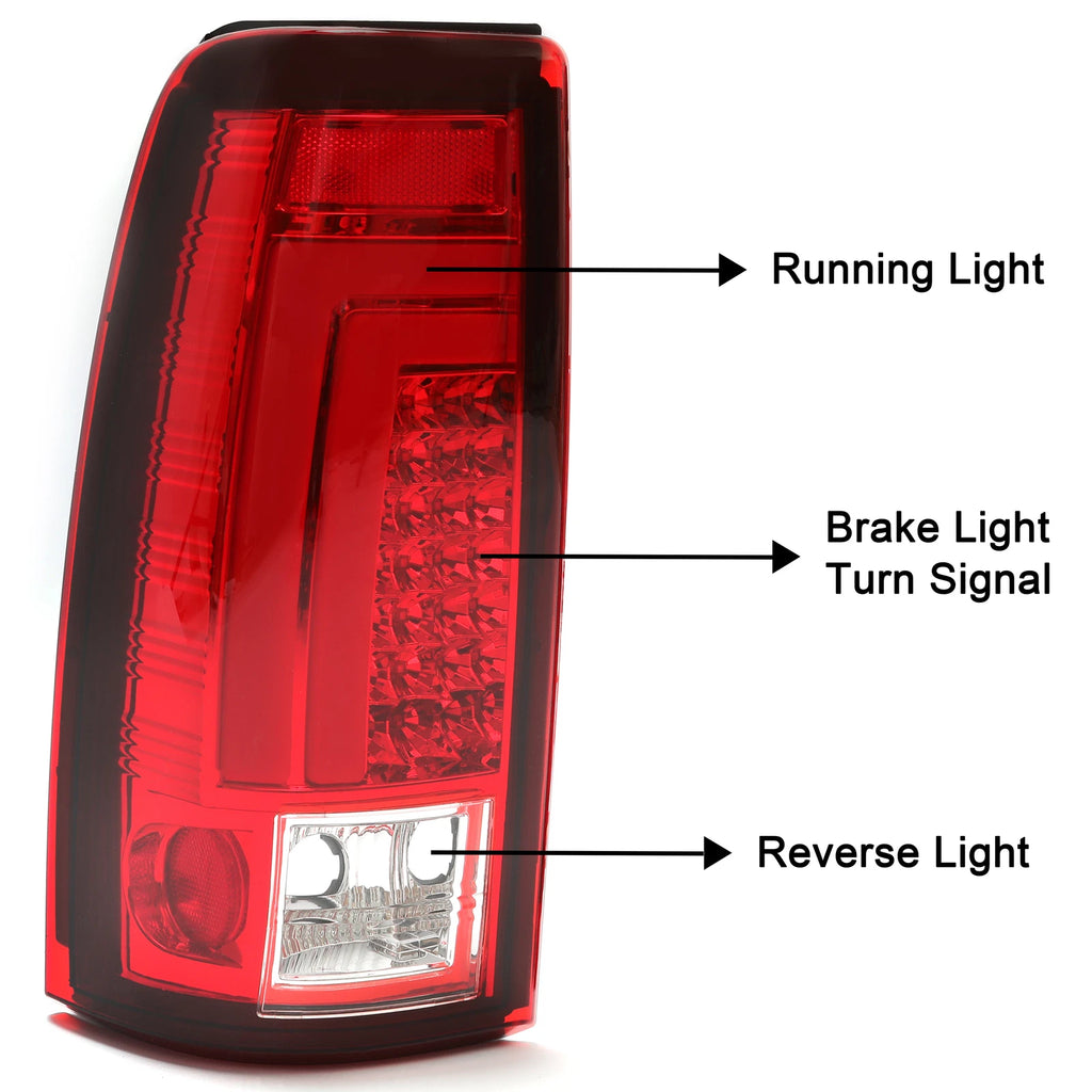 LED Tail Lights for Chevy Silverado 1500 (1999–2002) GMC Sierra (1999–2007)
