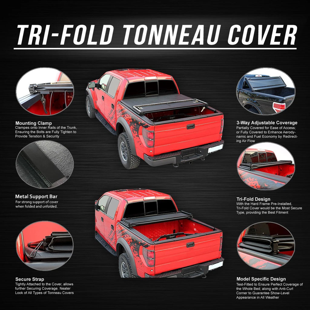 Soft Tri-Fold Tonneau Cover for Ford Ranger Flareside (1993–2004)
