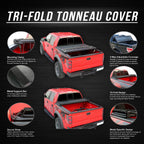 Soft Tri-Fold Tonneau Cover for Ford Ranger Flareside (1993–2004)