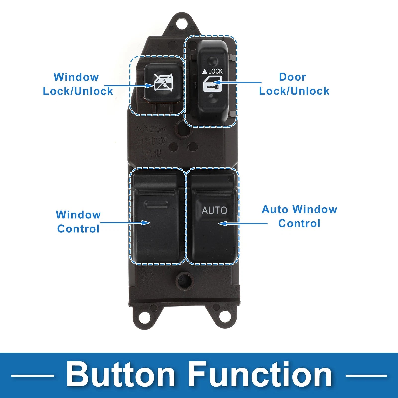 Power Window Switch for Toyota Hilux Land Cruiser (No. 8482010090)