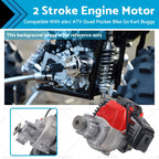 2 Stroke 49cc Pull Start Engine Motor for Mini Dirt Bike Scooter