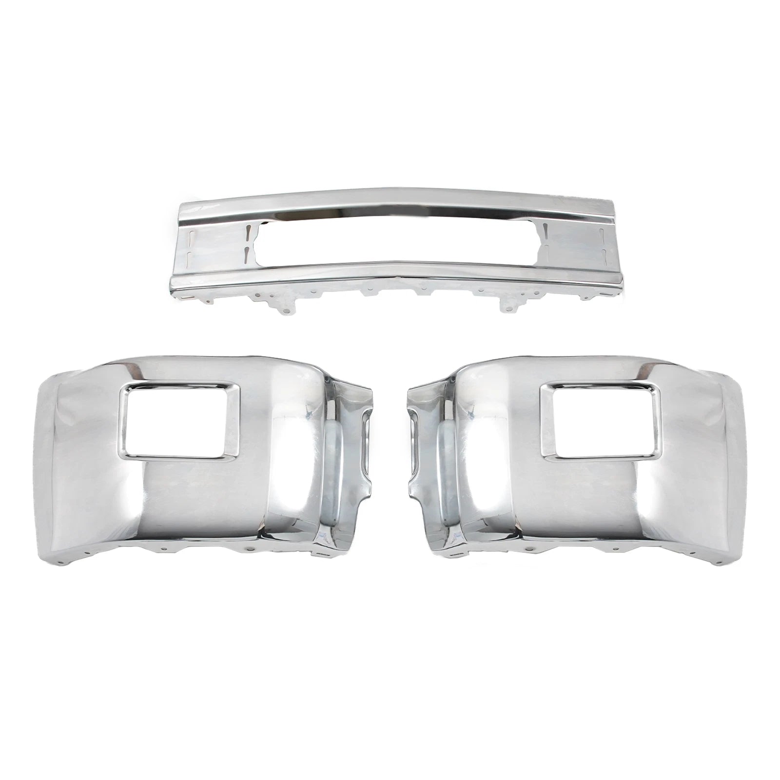 Chrome Steel Front Bumper for Chevy Silverado 2500 3500 HD (2015–2019)